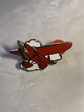 Vintage Look Airplane Single Engine Plane Lapel Hat Pin Airplane Moving Blade picture